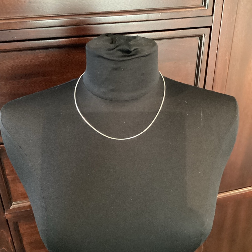 Silver snake chain 18” necklace. Italy Excellent condition